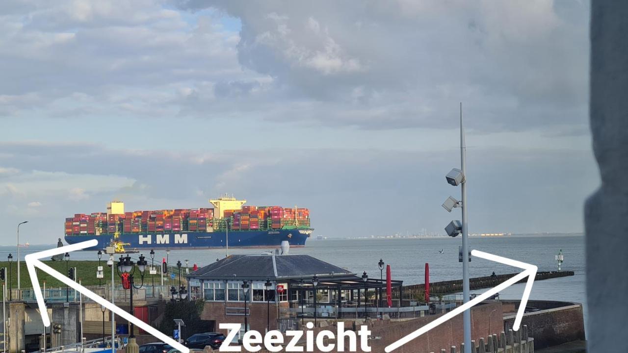 Rijksmonument Havenzicht, Met Zeezicht, Ligging Direct Aan Zee En Centrum Vlissingen Exterior photo